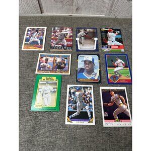 Vintage Baseball Card Mixed Lot Nolan Ryan Fred McGriff Brad Lidge Topps Donross